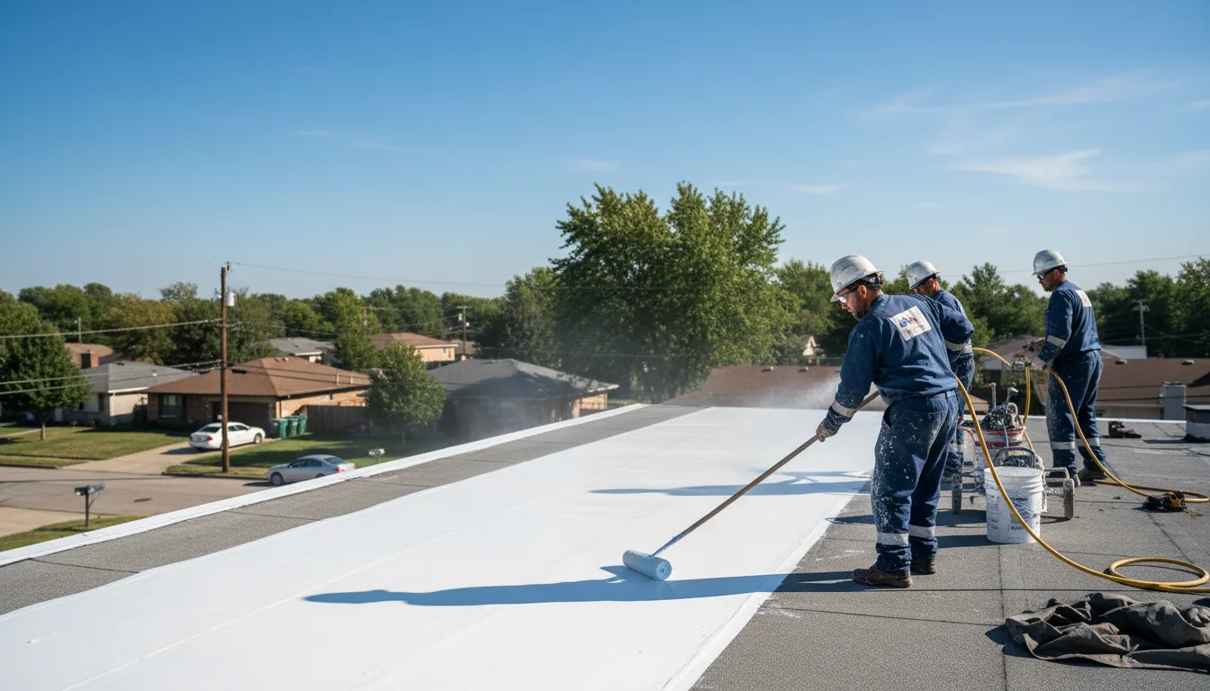 Commercial roof coating in Brockport, NY near me